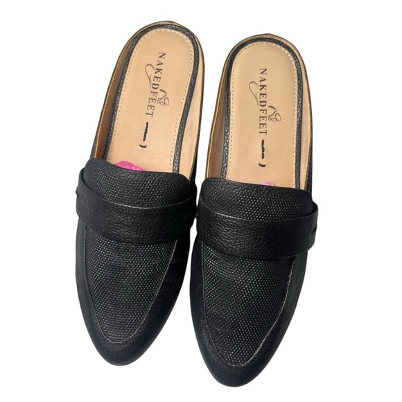 Naked Feet Women’s Black “Smoking Slipper” Slip-On Loafer 2017 Spring Collection - Picture 7 of 8